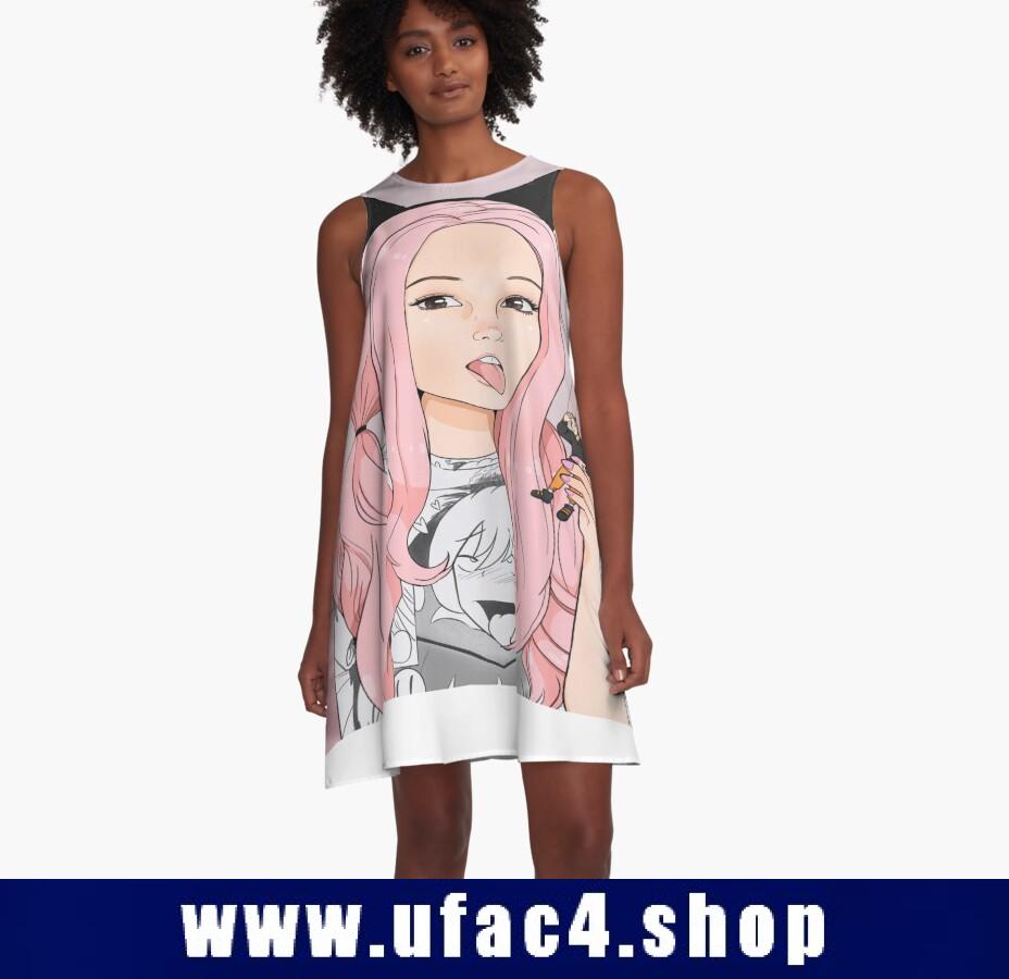 Cute Anime Belle Delphine A-Line Dress Premium Merch Store