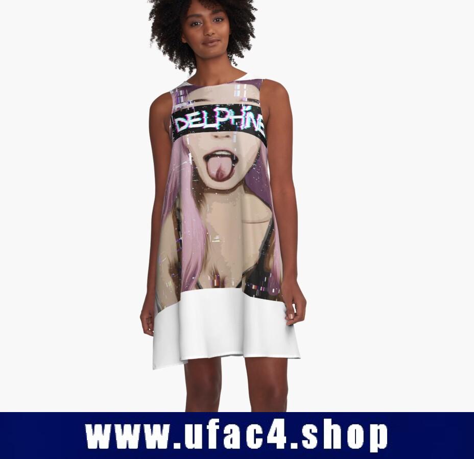 Belle Delphine Glitch A-Line Dress Premium Merch Store