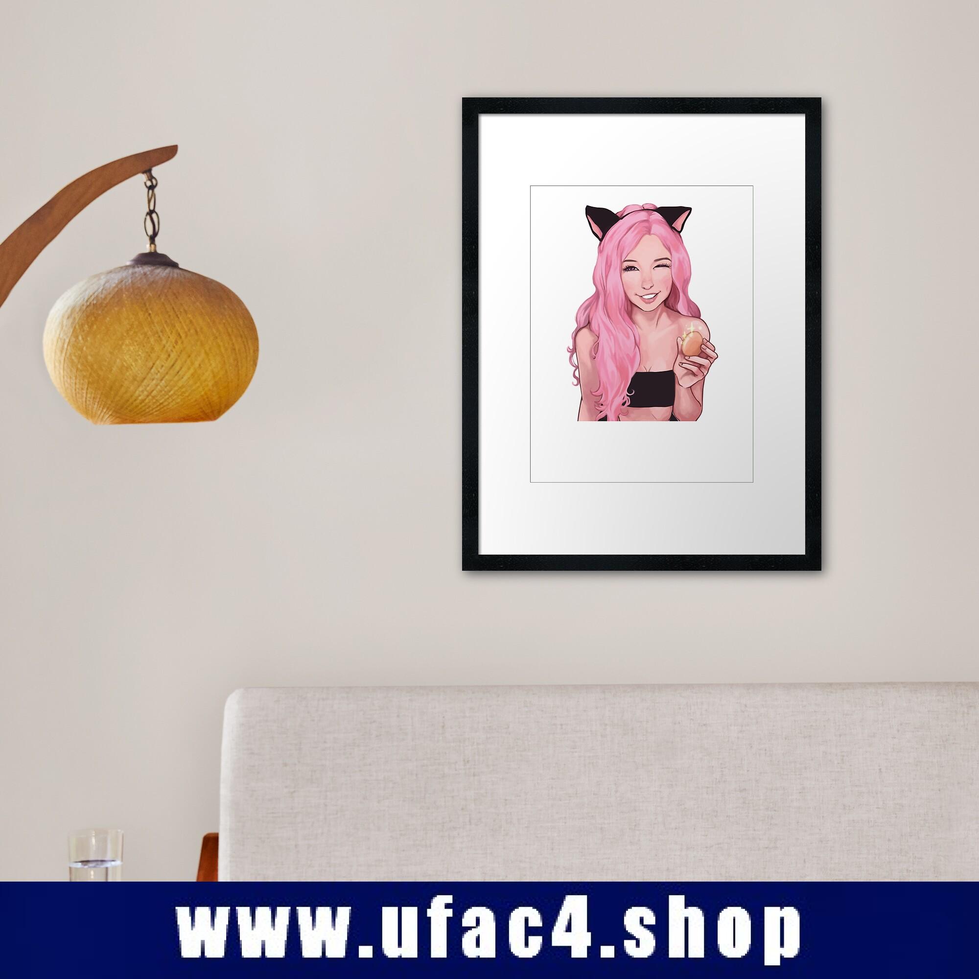 Beautiful Belle Delphine Framed print Premium Merch Store