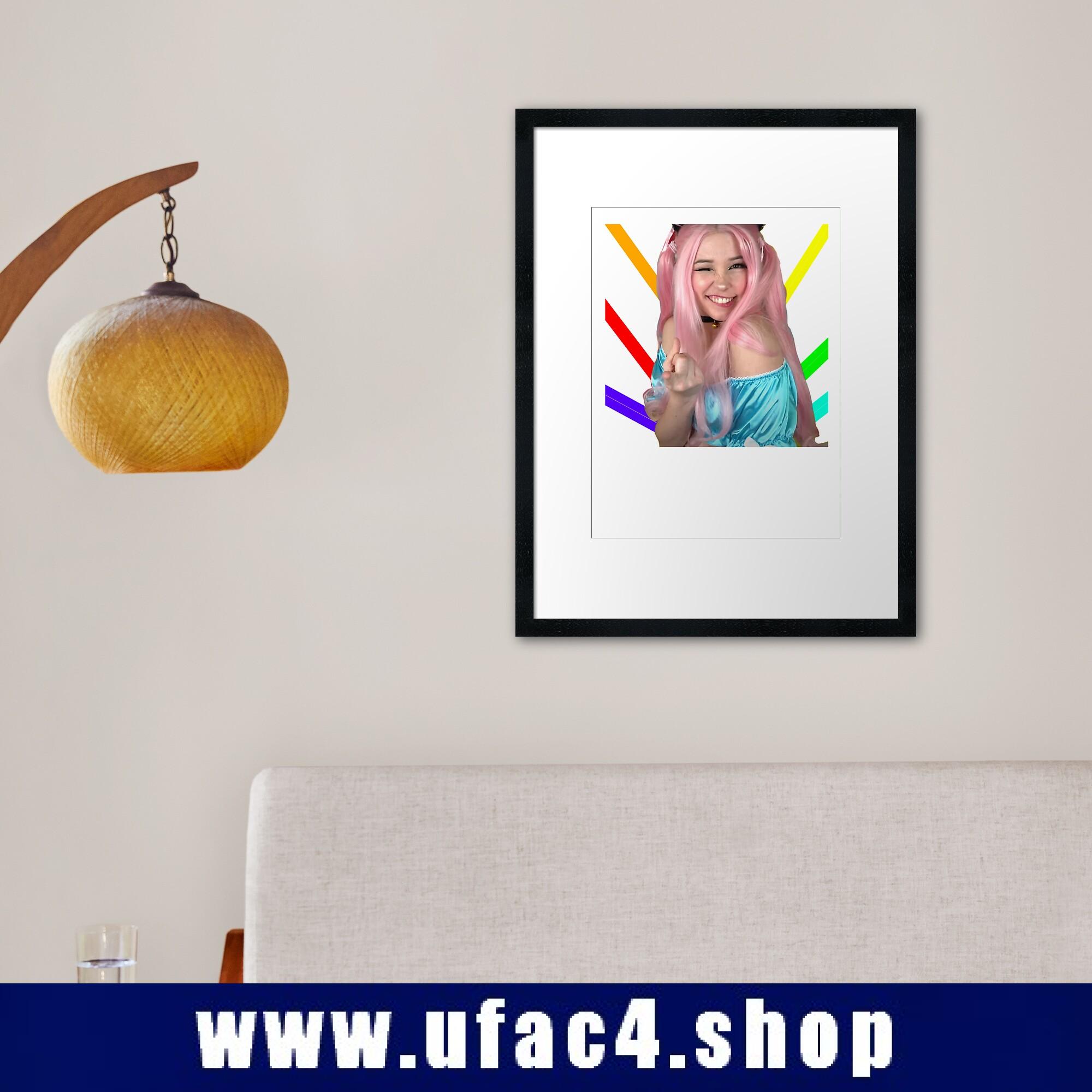 Belle Delphine Pointing Framed print Premium Merch Store