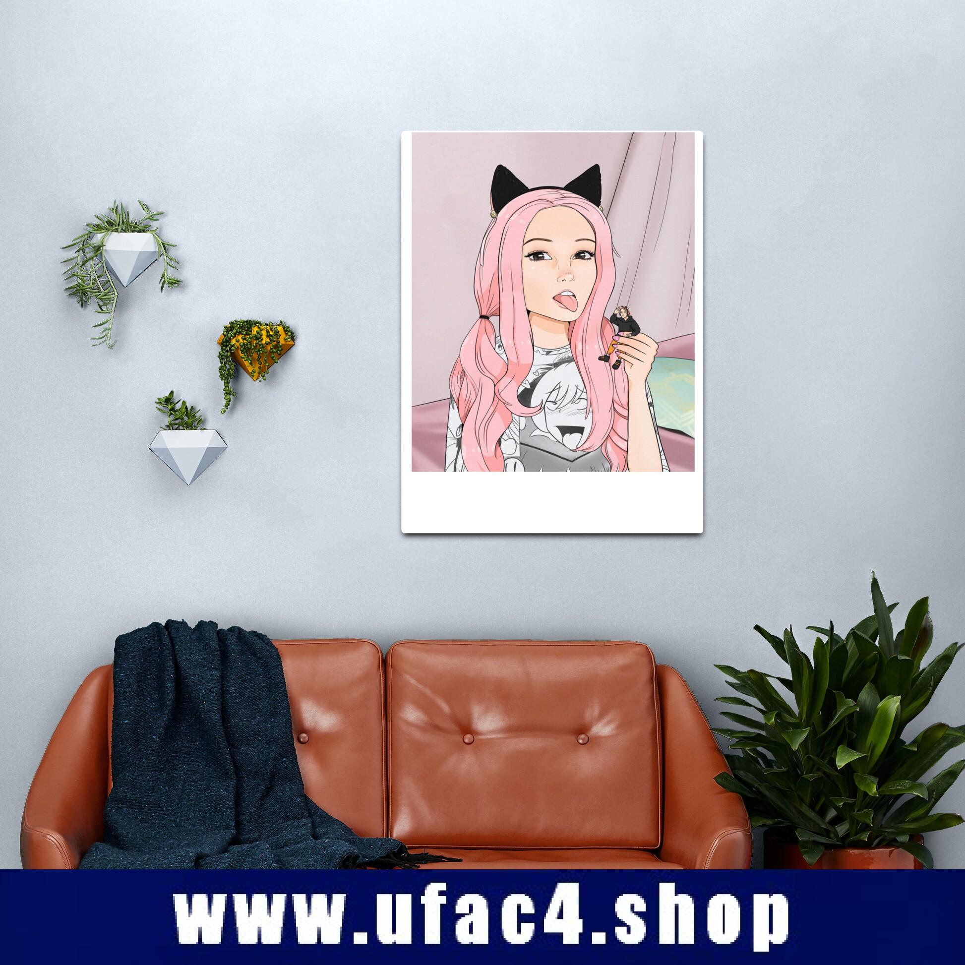 Cute Anime Belle Delphine Canvas Print Premium Merch Store