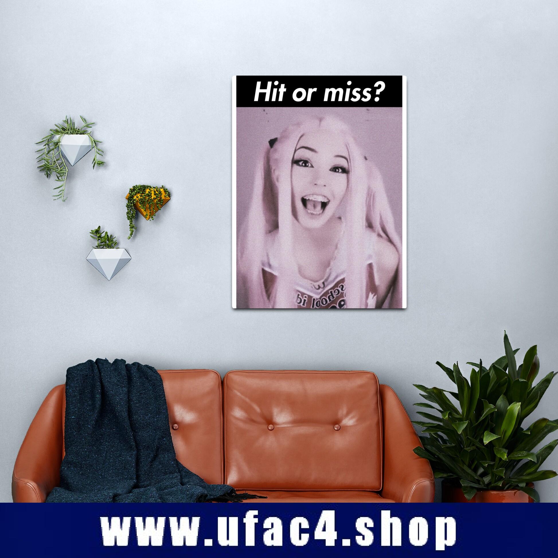 Hit Or Miss Belle Delphine Canvas Print Premium Merch Store