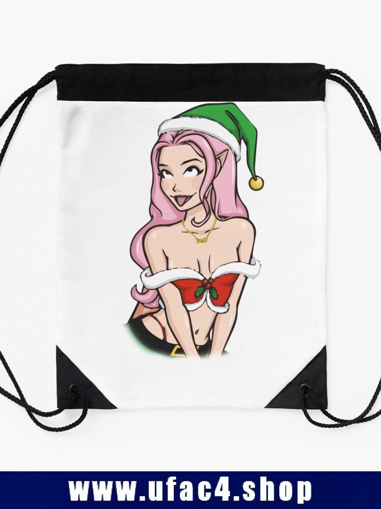 Xmas Belle Delphine Drawstring Bag Premium Merch Store