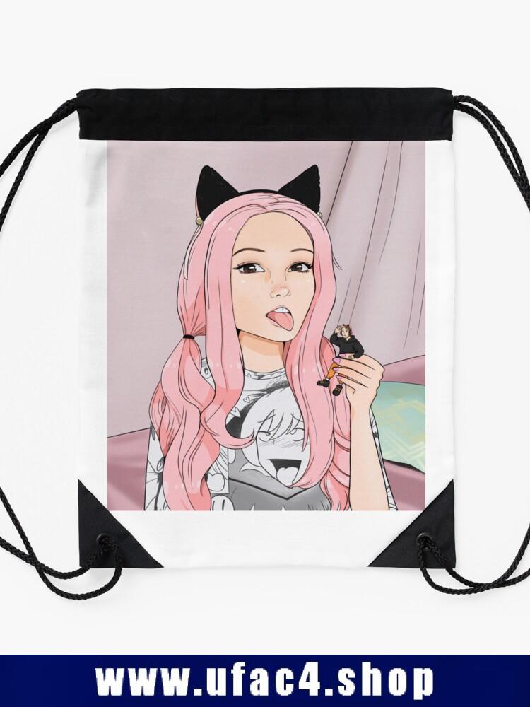 Cute Anime Belle Delphine Drawstring Bag Premium Merch Store