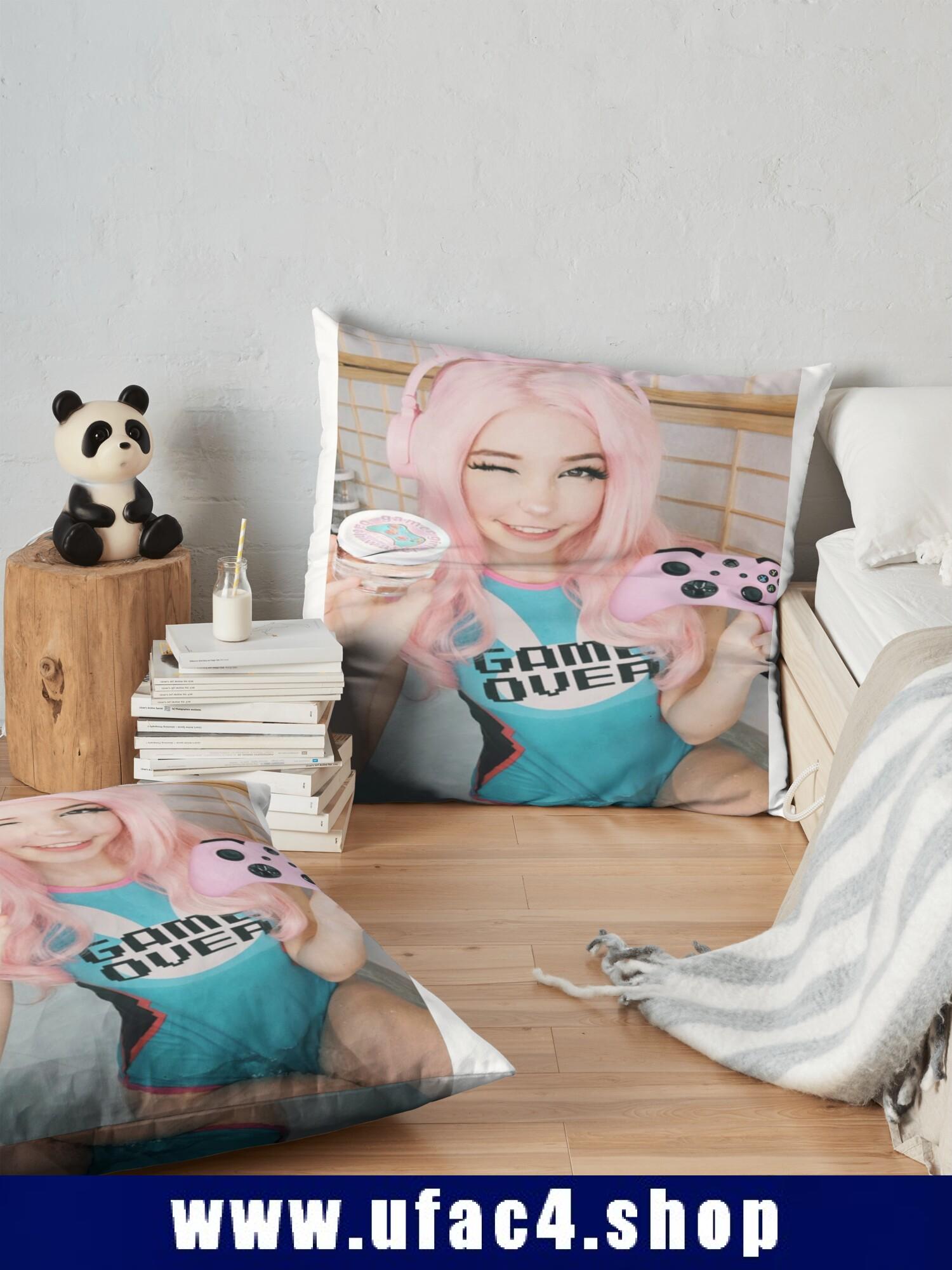 Belle Delphine Gamer Girl Throw Pillow Premium Merch Store