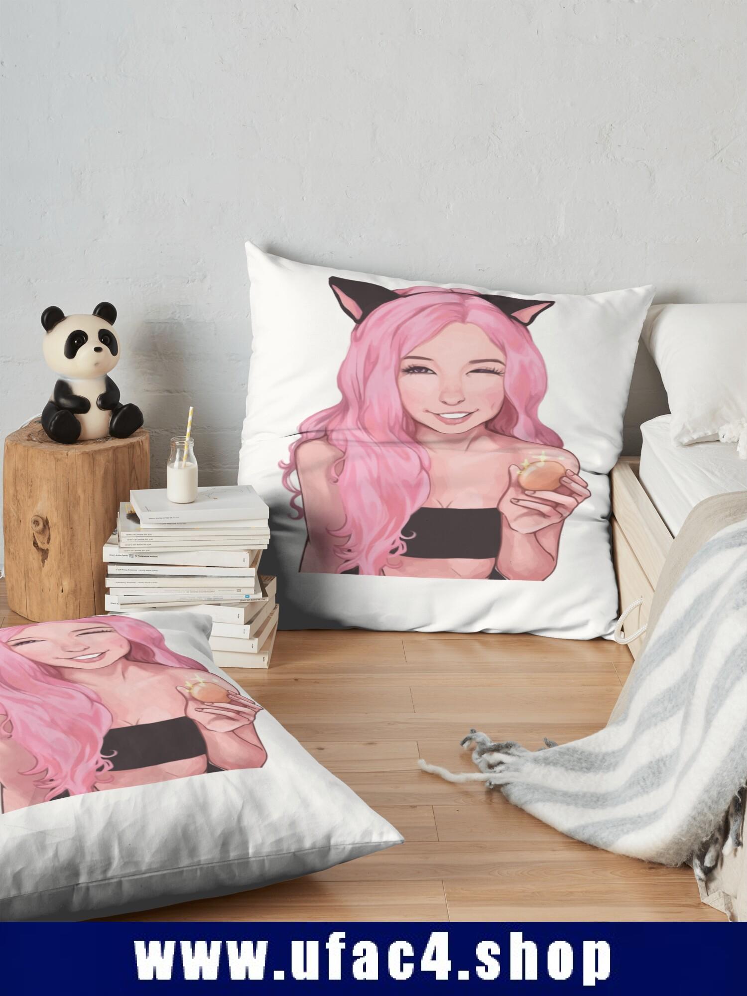 Beautiful Belle Delphine Throw Pillow Premium Merch Store