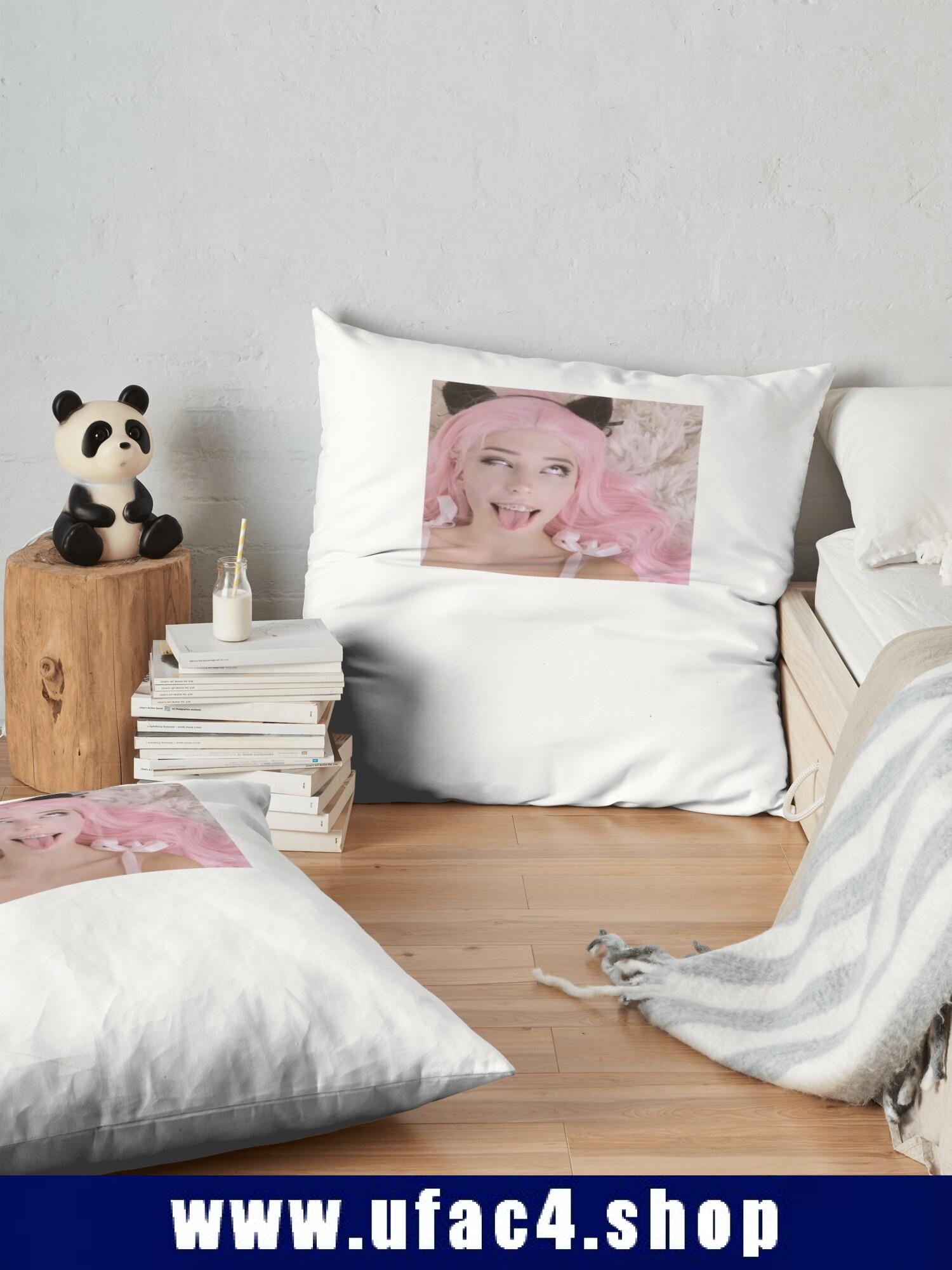 Belle Delphine Throw Pillow Premium Merch Store