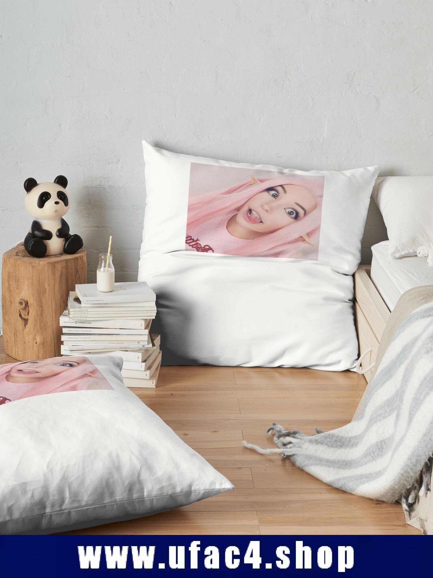 Cute Belle Delphine Throw Pillow Premium Merch Store