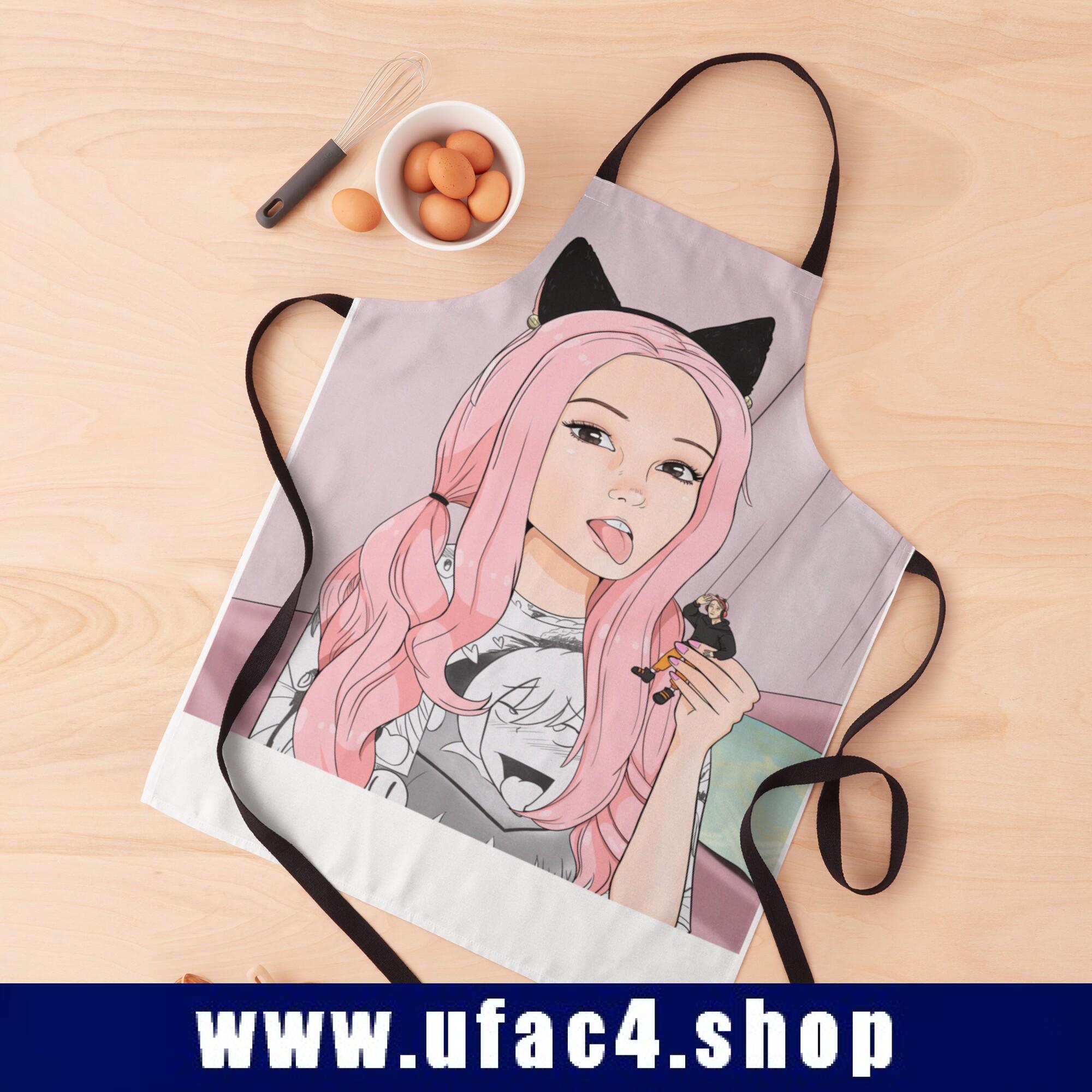 Cute Anime Belle Delphine Apron Premium Merch Store