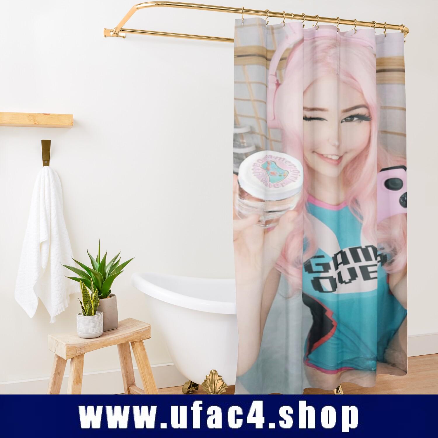 Belle Delphine Gamer Girl Shower Curtain Premium Merch Store