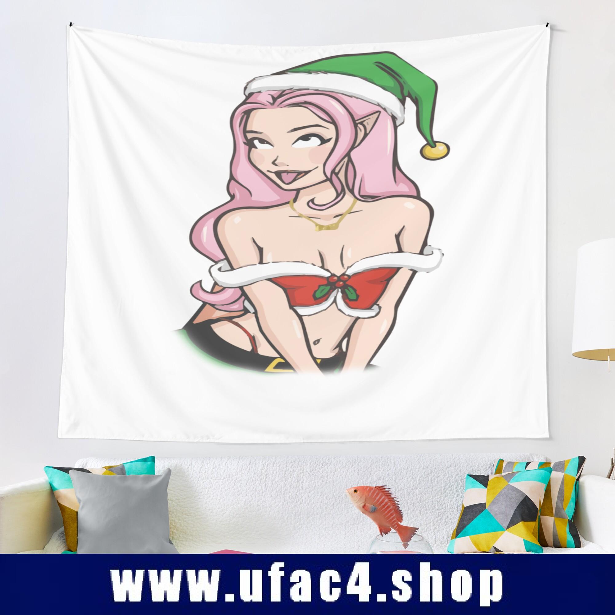 Xmas Belle Delphine Tapestry Premium Merch Store