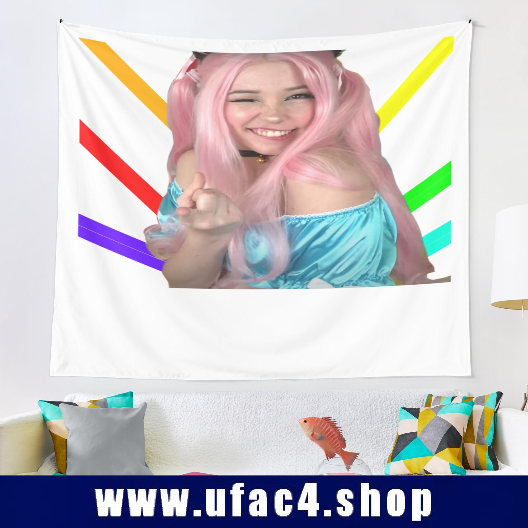 Belle Delphine Pointing Tapestry Premium Merch Store